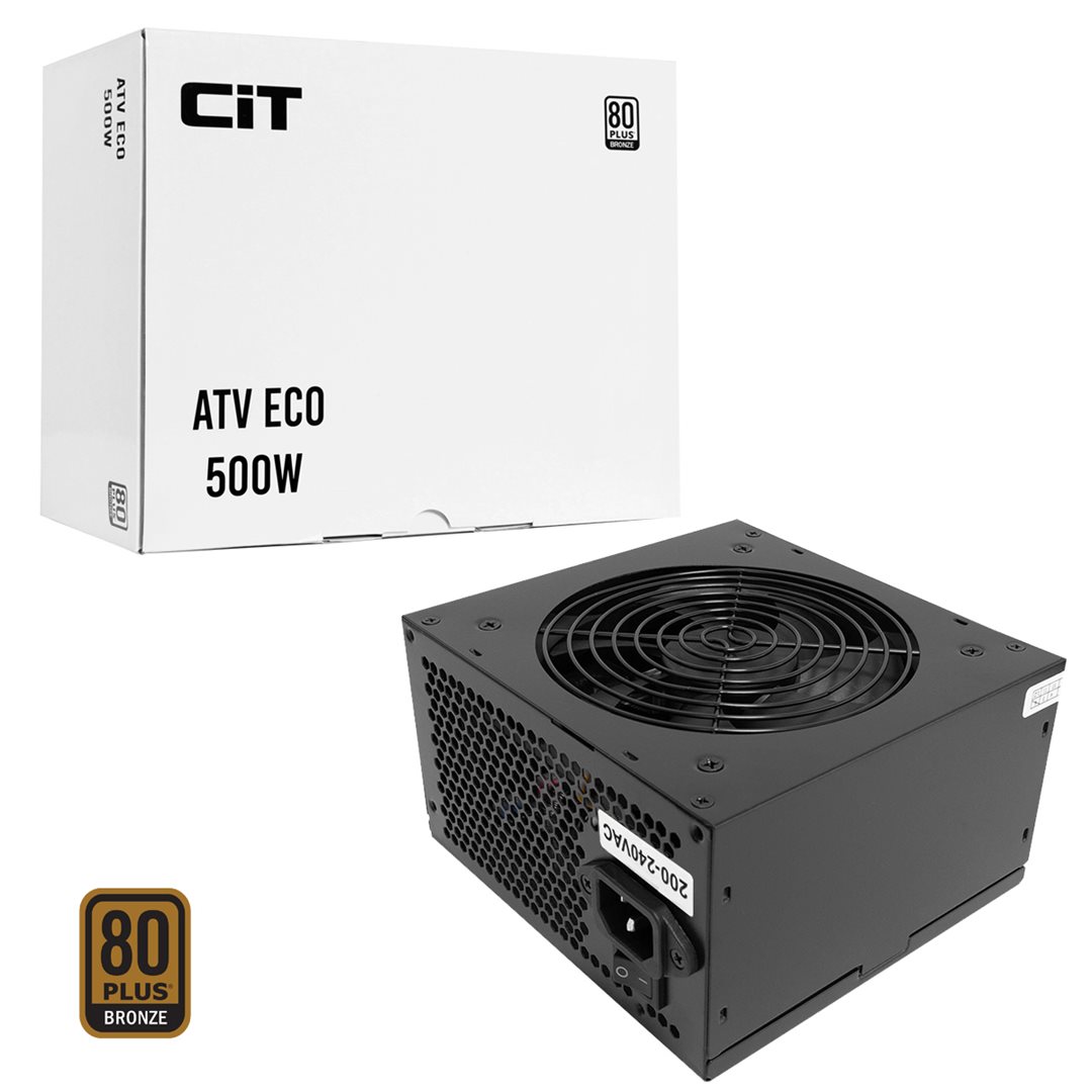 CIT ATV Eco Bronze 500W CIT ATV Eco Bronze 500W 230V 12cm Fan APFC Power Supply - Image 1