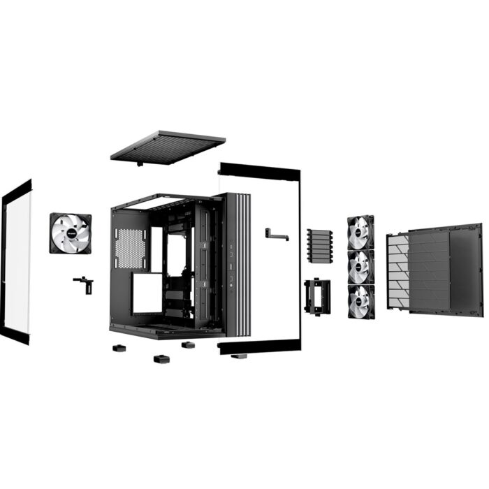 be-quiet! Light Base 600 LX, Black, Midi-Tower ATX Case, Massive ARGB LED Strip, Full Windowed Design, 4x Light Wings LX - Image 5