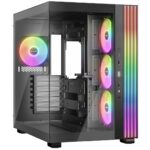 be-quiet! Light Base 600 LX, Black, Midi-Tower ATX Case, Massive ARGB LED Strip, Full Windowed Design, 4x Light Wings LX