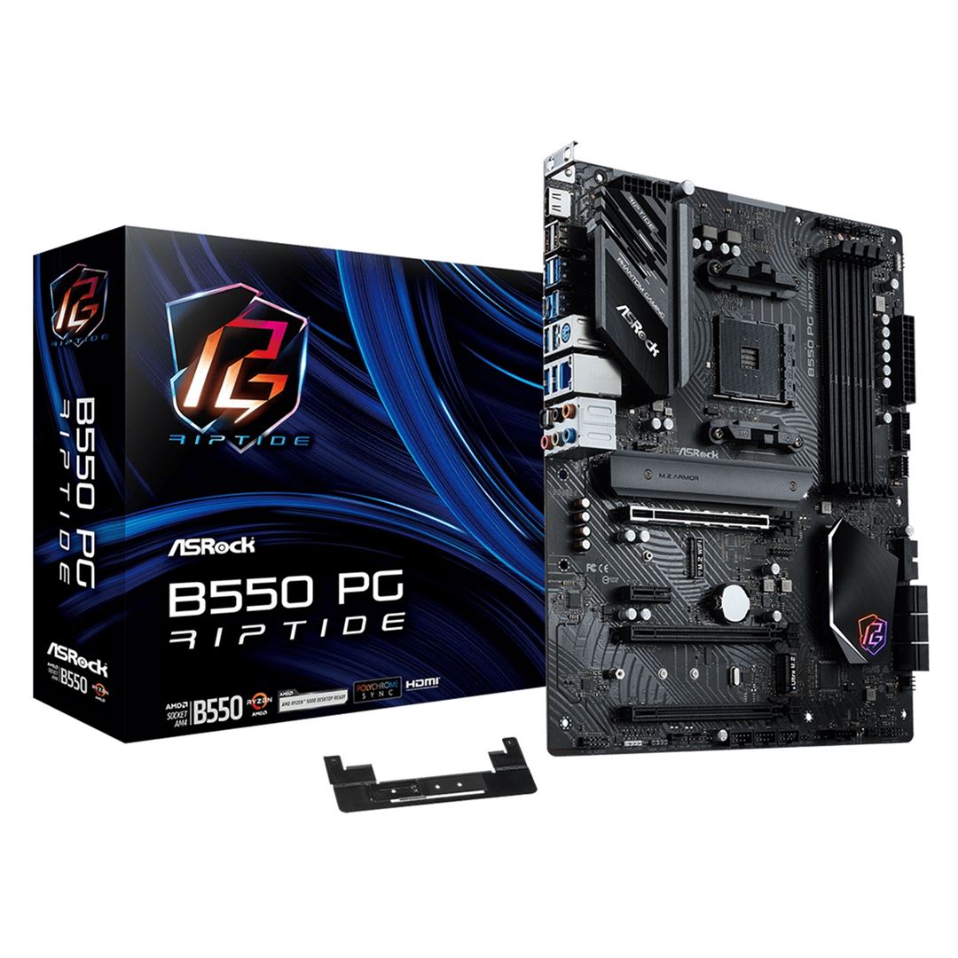 ASRock B550 PG Riptide ASRock B550 PG Riptide AMD AM4 Socket Motherboard, ATX, - Image 1
