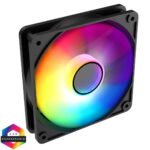 Cit Halo 120mm Infinity ARGB Black 4pin PWM PC Cooling Fan