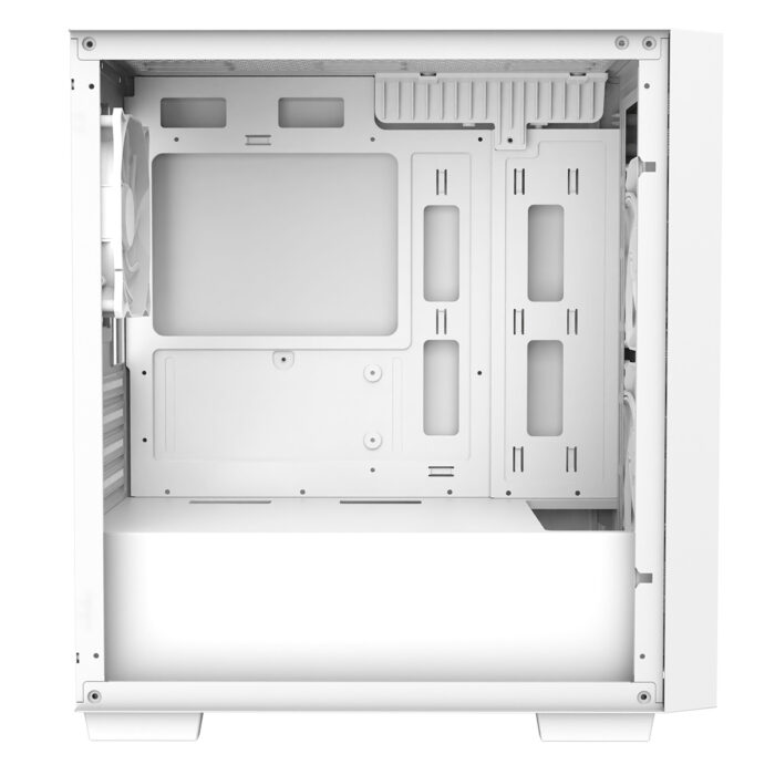 Cit Level 4 White Micro-ATX Mesh PC Gaming Case with 3 x 120mm RGB Rainbow Fans - Image 6