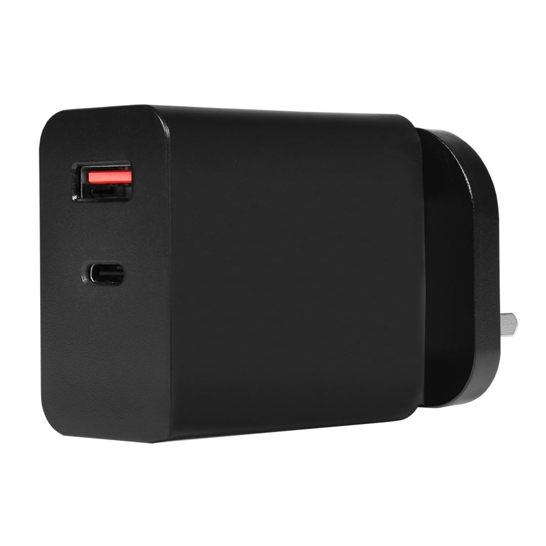 Powercool 65W GaN charger C GaN 65W USB-C and USB-A Charger With 1.7m USB C To USB C Cable Included - Image 1