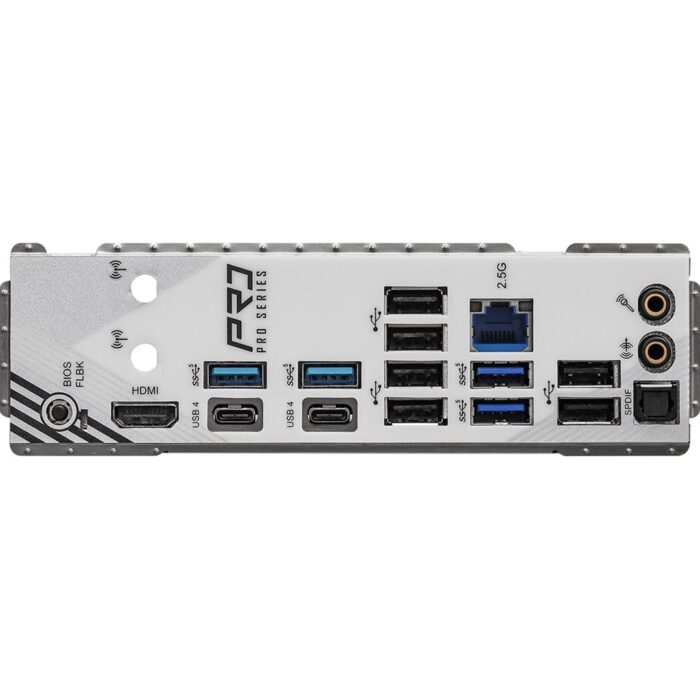 ASRock X870 PRO RS AMD AM5 Socket Motherboard, ATX, 4x DDR5 Slots, 3x M.2 Sockets, 3x USB-C Port, 2.5GbE LAN, 1x HDMI Port - Image 3