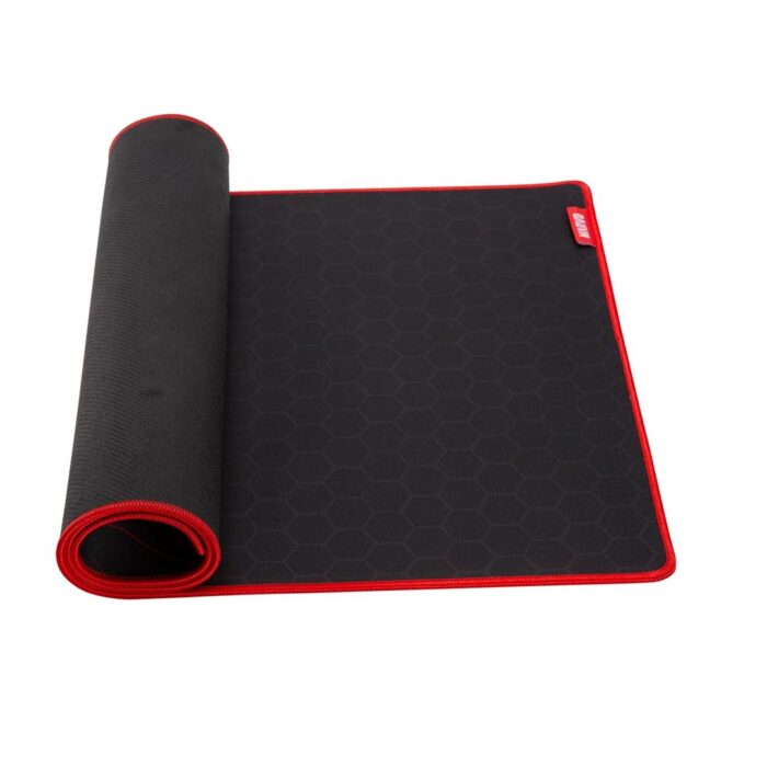Marvo G48 Gaming Mouse Pad, X-Large 900x400x3mm, Non-Slip Rubber Base and Stitched Edges, Black and Red - Image 2