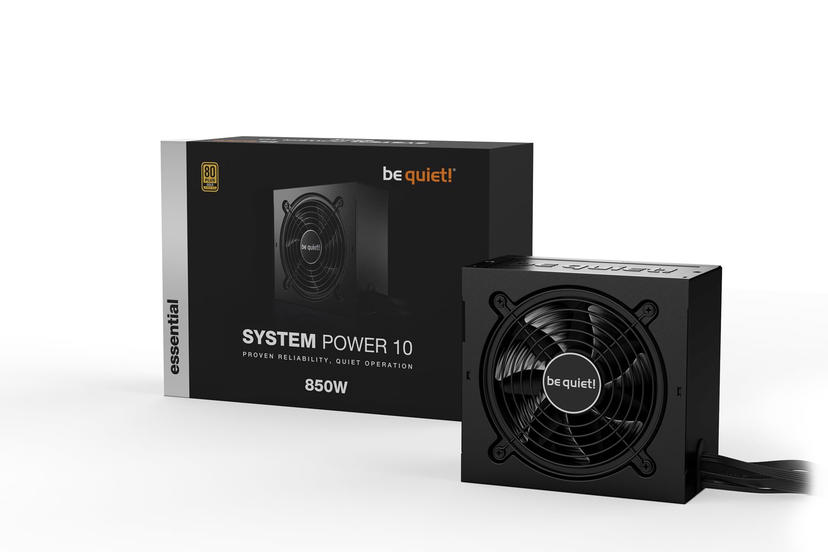 Be Quiet! 850W System Power 10 1 Be Quiet! 850W System Power 10 PSU, 80+ Gold, Fully Wired, Dual 12V Rails, Temp. Controlled Fan - Image 1