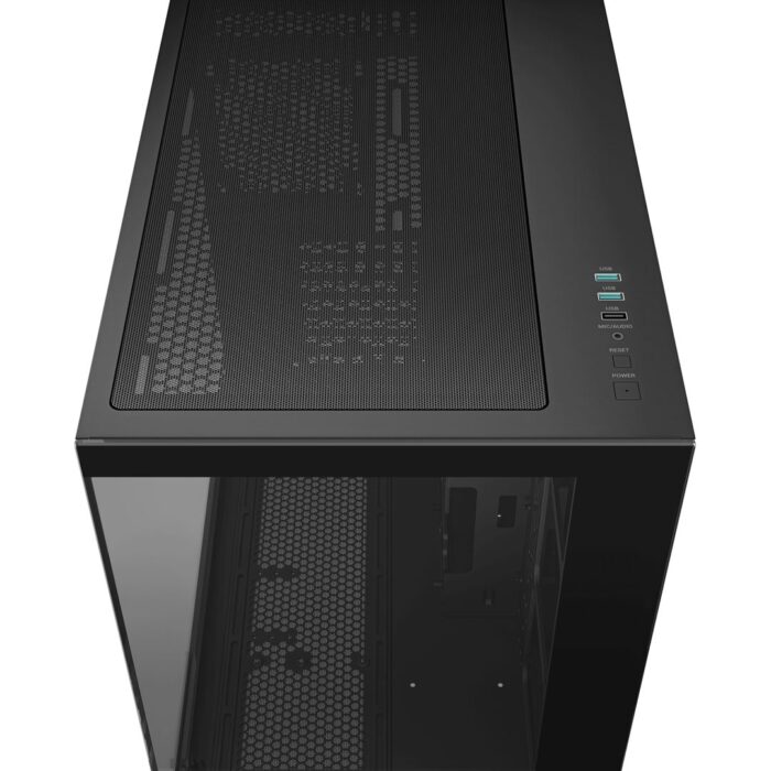 DeepCool CG530 Dual-Chamber Mid Tower Case, Tempered Glass Panels, Advanced Cooling Support - Image 4
