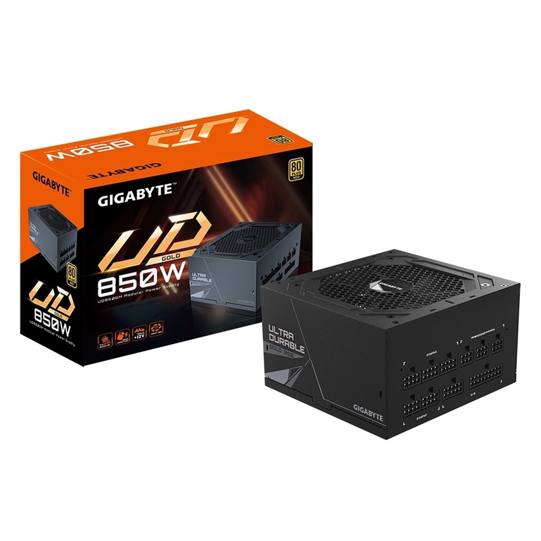 GIGABYTE GP-UD850GM 850W GIGABYTE GP-UD850GM 850W 80 Plus Gold Certified Fully Modular Power Supply, Ultra Durable with Japanese Capacitors - Image 1