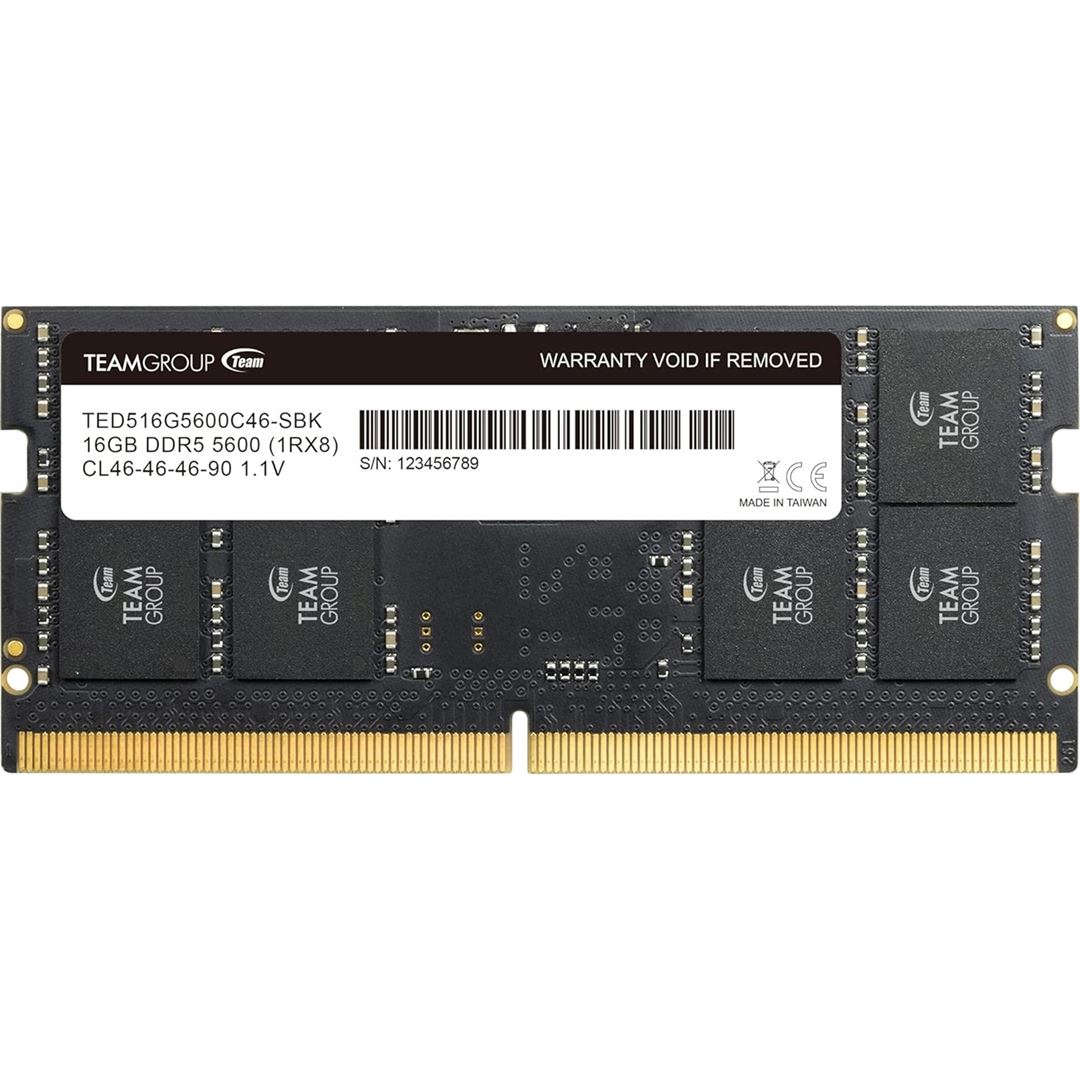 Team Elite TED516G5600C46A-S01 16GB 32GB Team Elite (1 x 32GB) DDR5 5600MHz SODIMM - Image 1