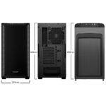 be quiet! Pure Base 501 Case, Black, Mid Tower, 2 x USB Type-A, 1 x USB Type-C, Exchangeable Top Cover for Silent or High Performance - Image 5