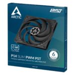 Arctic P14 14cm Pressure Optimised Slim PWM PST Fan Black