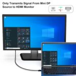 Mini DisplayPort to HDMI Cable, 1.8 M Mini DP (Thunderbolt Compatible) to HDMI Cable, Compatible for MacBook, Surface pro 1 2 3 4 - Image 3