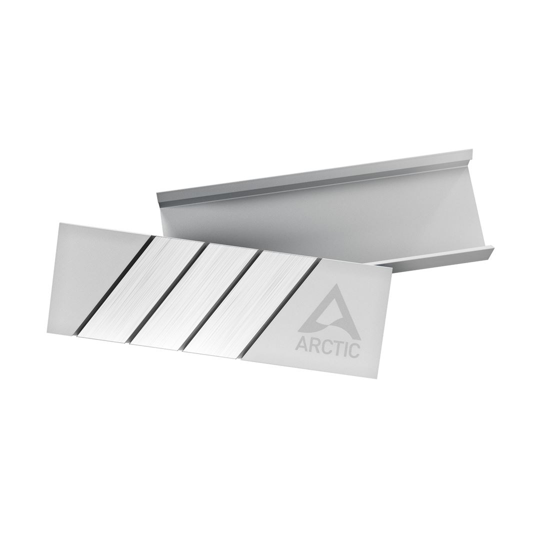 Arctic M2 Pro (Silver) 0 Arctic M2 Pro (Silver) M.2 SSD Heatsink, For Single & Double Sided, Thermal Pads Included - Image 1