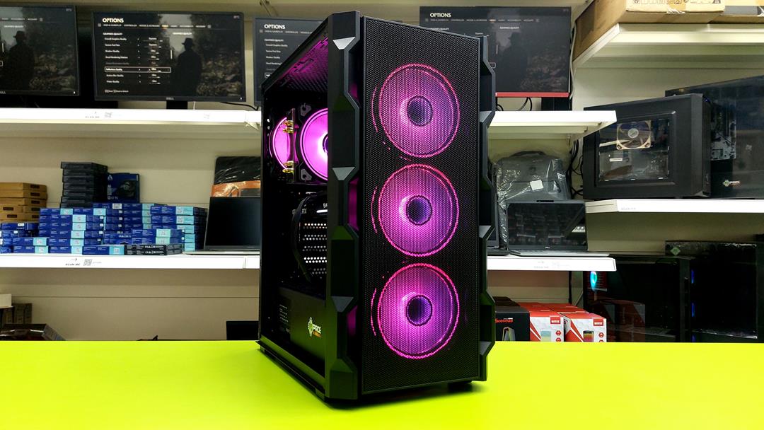 Cit Neo Black 11 (4) Refurbished Custom Gaming PC / Intel i7 8700 4.6GHz / 16GB RAM / 500GB SSD + 1TB HDD / Multi Choice Graphics - Image 1
