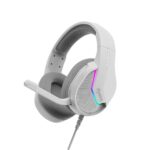 Marvo Scorpion H8618 Tactic 40 USB 2.0 Wired Gaming RGB Headset White