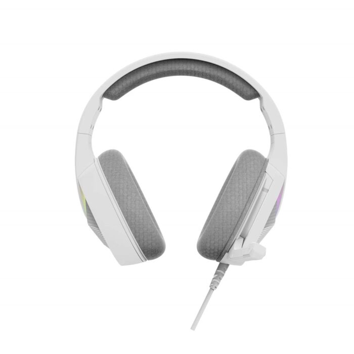Marvo Scorpion H8618 Tactic 40 USB 2.0 Wired Gaming RGB Headset White - Image 3