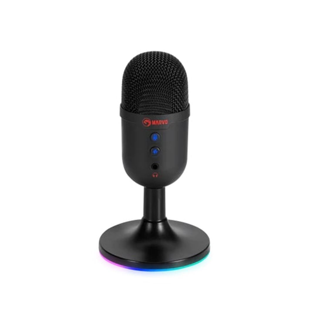 Marvo Scorpion MIC-06 Blast 40 Marvo Scorpion MIC-06 Blast 40 USB RGB Noise Cancelling Wired Microphone (Black) - Image 1