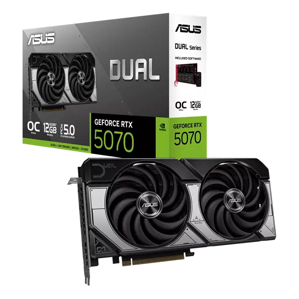 ASUS Dual GeForce RTX 5070 12GB Asus RTX 5070 OC 12GB GDDR7 - Image 1
