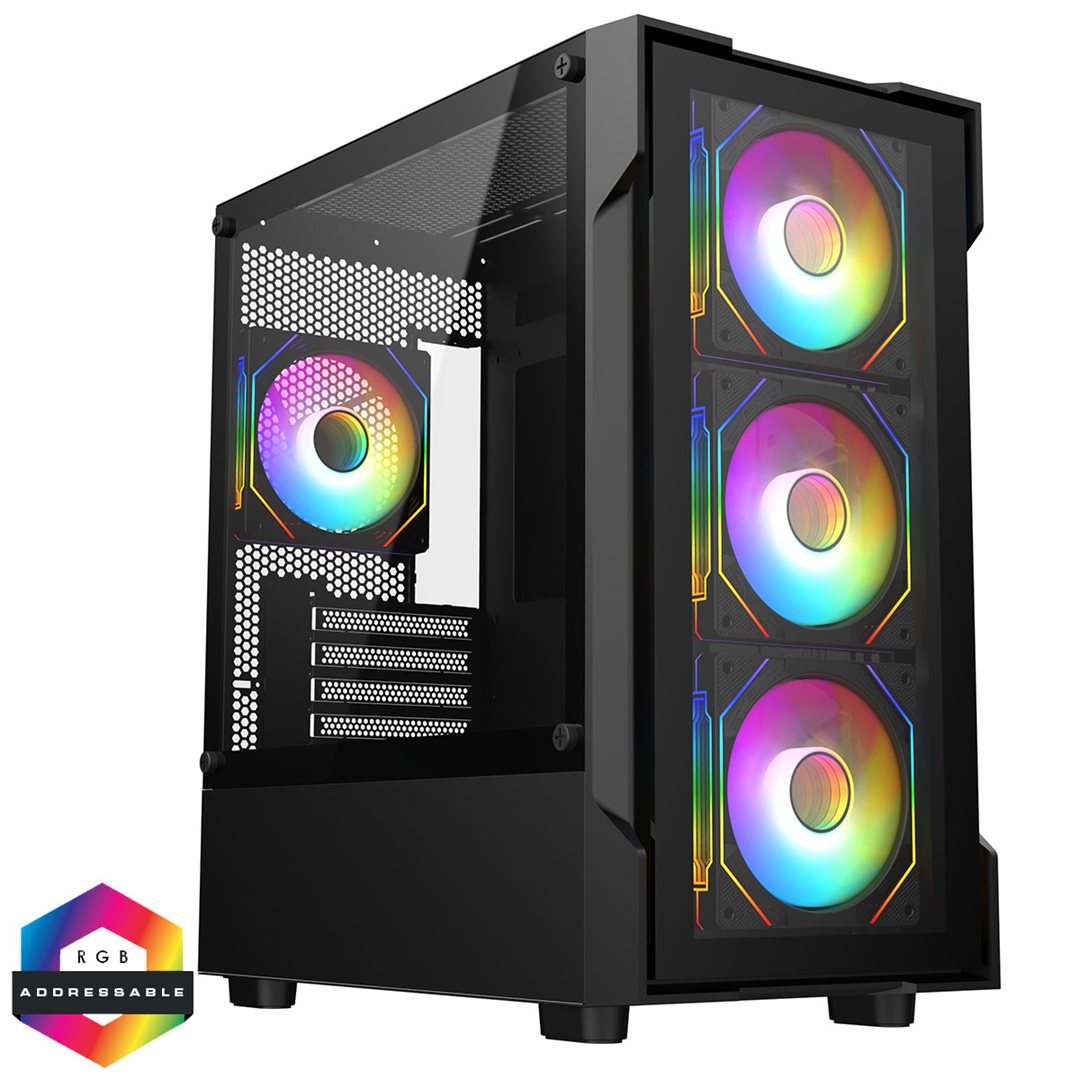 CIT BOLT CIT BOLT Micro ATX 4 x ARGB Fans - Image 1