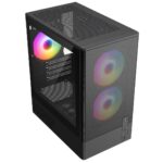 CIT F3 Black 3x ARGB Fan Mesh Front - Image 2