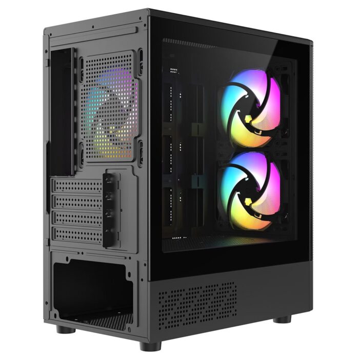 CIT F3 Black 3x ARGB Fan Mesh Front - Image 5