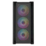 CIT Vento Gaming MATX Case Black 4x 12cm ARGB Fans Hub - Image 3