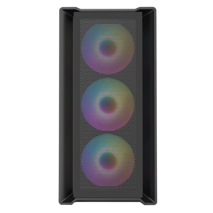 CIT Vento Gaming MATX Case Black 4x 12cm ARGB Fans Hub - Image 3