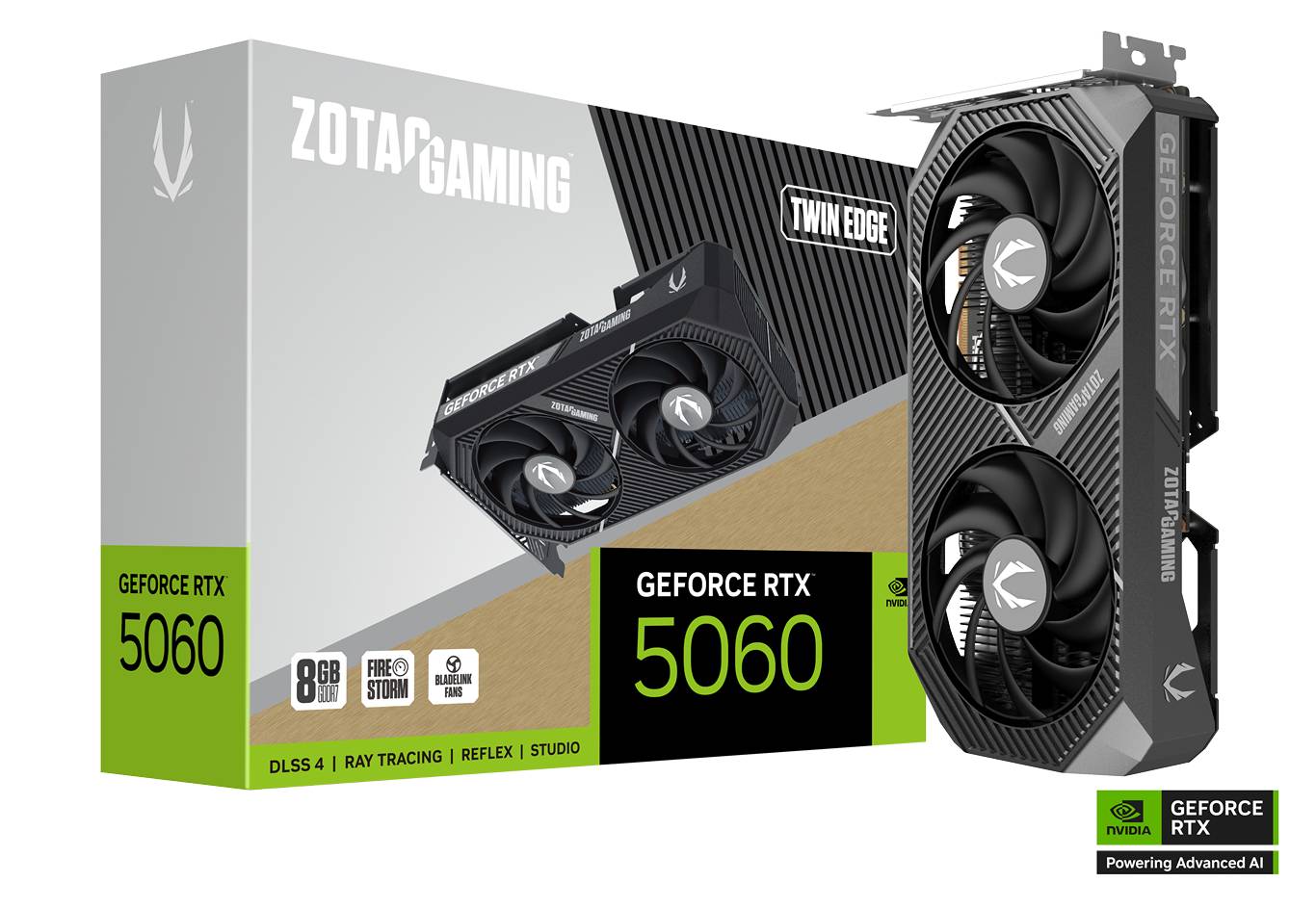 Zotac GeForce RTX 5060 Twin (6) Zotac GeForce RTX 5060 Twin Edge 8GB GDDR7 - Image 1