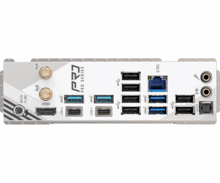 Asrock X870 PRO RS WIFI, AMD X870, AM5, ATX, 4 DDR5, HDMI, 2 USB4, Wi-Fi 7, 2.5G LAN, RGB, 3x M.2 - Image 3