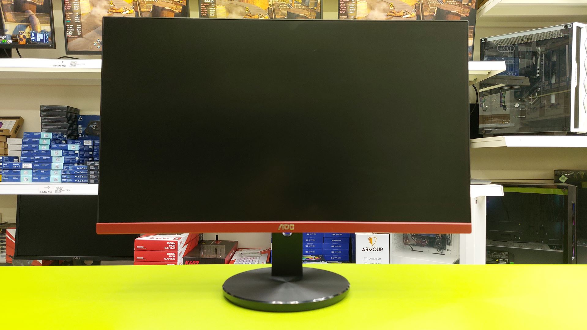 AOC G2590VXQ (1) Used AOC 25inch Monitor G2590VXQ Full HD, 75Hz, 1msĀ with Speakers - Image 1