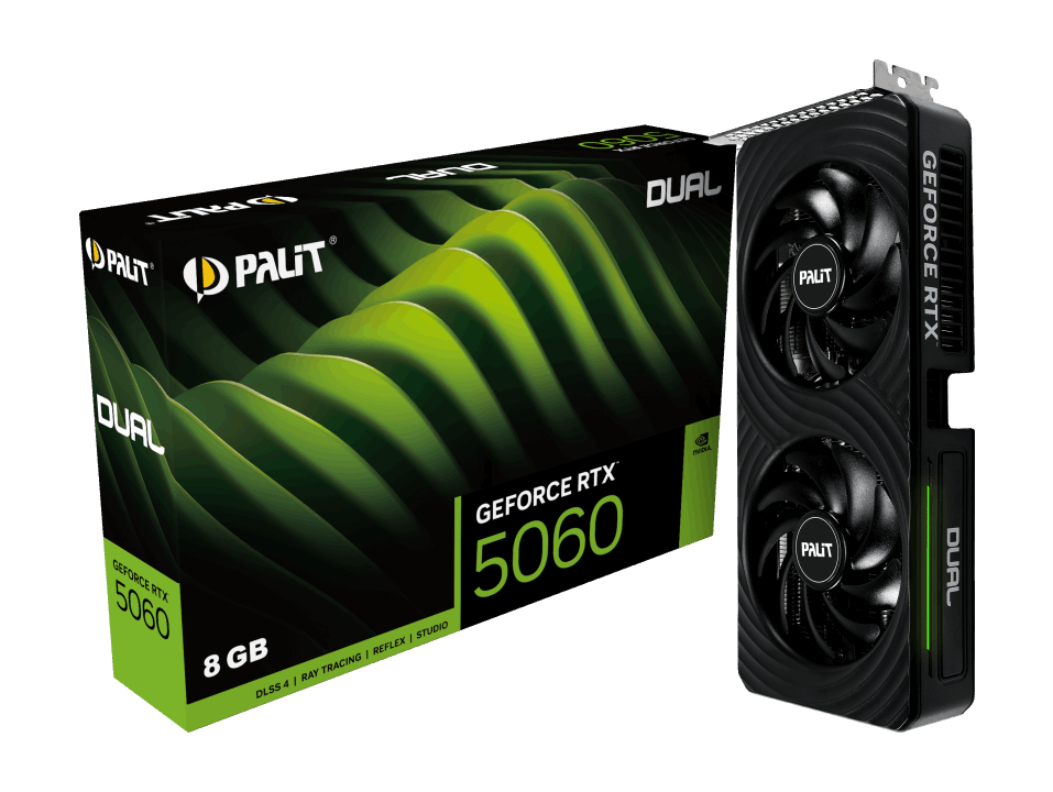 Palit GeForce RTX 5060 Dual Palit GeForce RTX 5060 Infinity 2 OC 8GB GDDR7 - Image 1