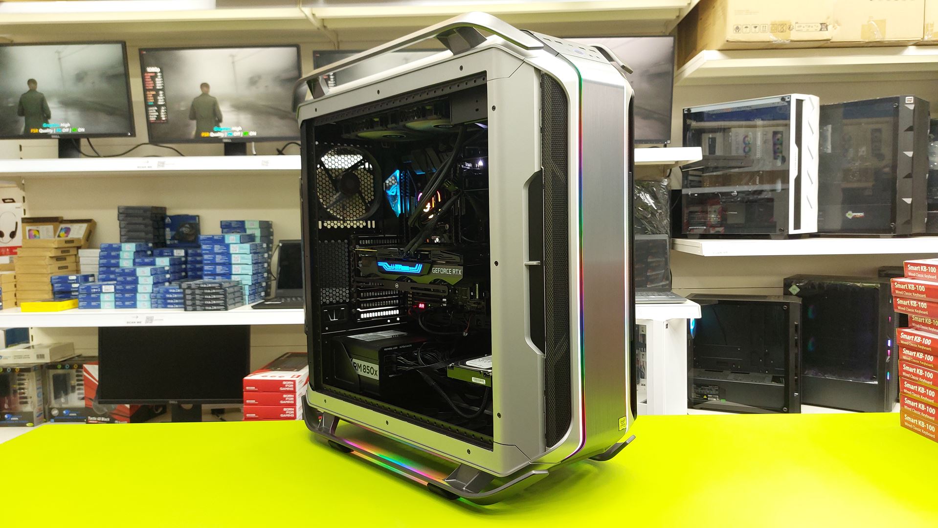 cooler master 55 (6) Refurbished Gaming Desktop / intel i9 10920X 4.80GHz / 32GB RAM / 1TB NVMe +2TB HDD / RTX 3090 24GB - Image 1