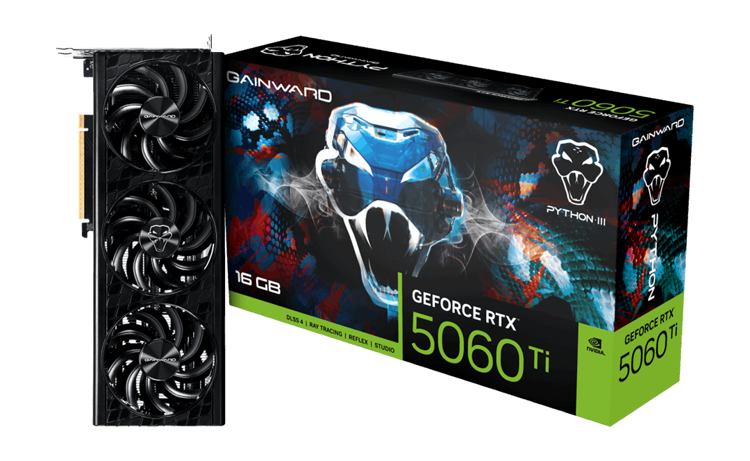 Gainward GeForce RTX 5060 Ti Gainward GeForce RTX 5060 Ti Python III 16GB GDDR7 - Image 1
