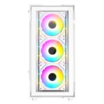 Cit Bolt White Micro-ATX Gaming Case With 4 x 120mm ARGB - Image 3