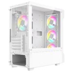 Cit Bolt White Micro-ATX Gaming Case With 4 x 120mm ARGB - Image 5