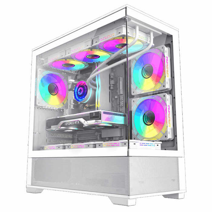 GameMax Vista Mini White Case mATX - Image 2