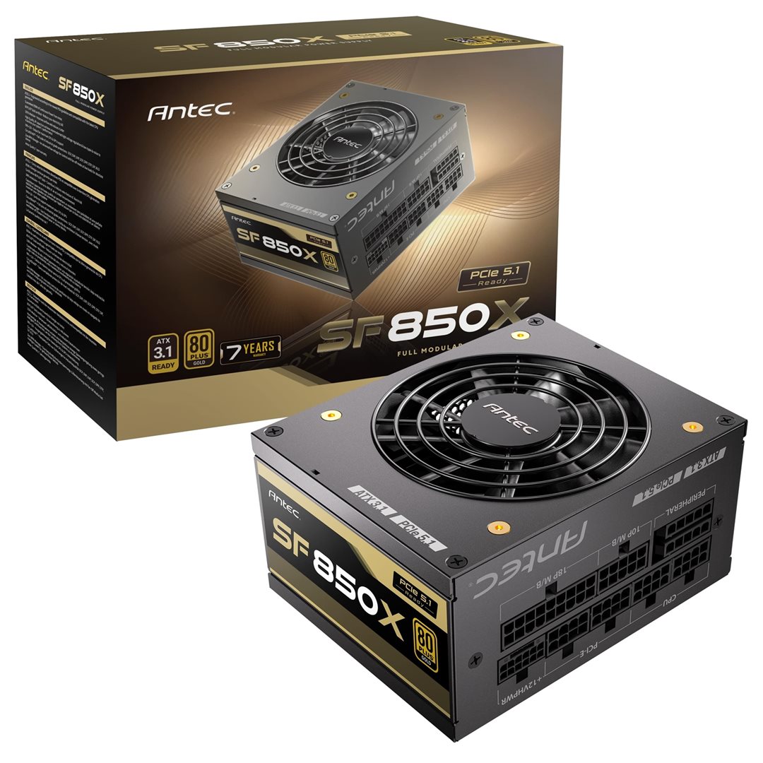 Antec SF850X 850W ANTEC SF850X 850W Fully Modular ITX Power Supply, 80Plus Gold - Image 1