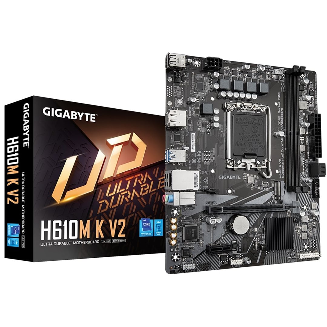 Gigabyte H610M K V2 Gigabyte H610M K V2 LGA1700 Motherboard - Image 1