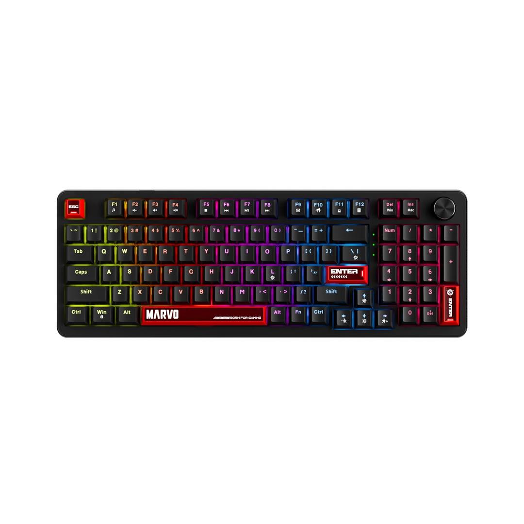 Marvo Scorpion KG937 Arma 98 Marvo Scorpion KG937 Arma 98 Wired Hot Swappable Mechanical Backlit UK Layout Gaming Keyboard - Image 1