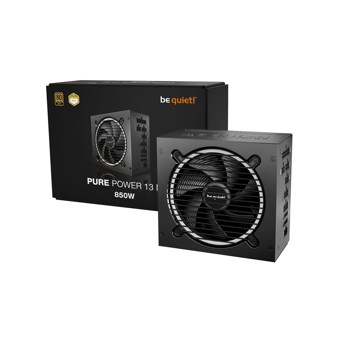 be quiet! Pure Power 13 M 850W 0 be quiet! PURE POWER 13 M 850W 80Plus Gold Modular ATX3.1 and PCIe 5.1 compatible - Image 1