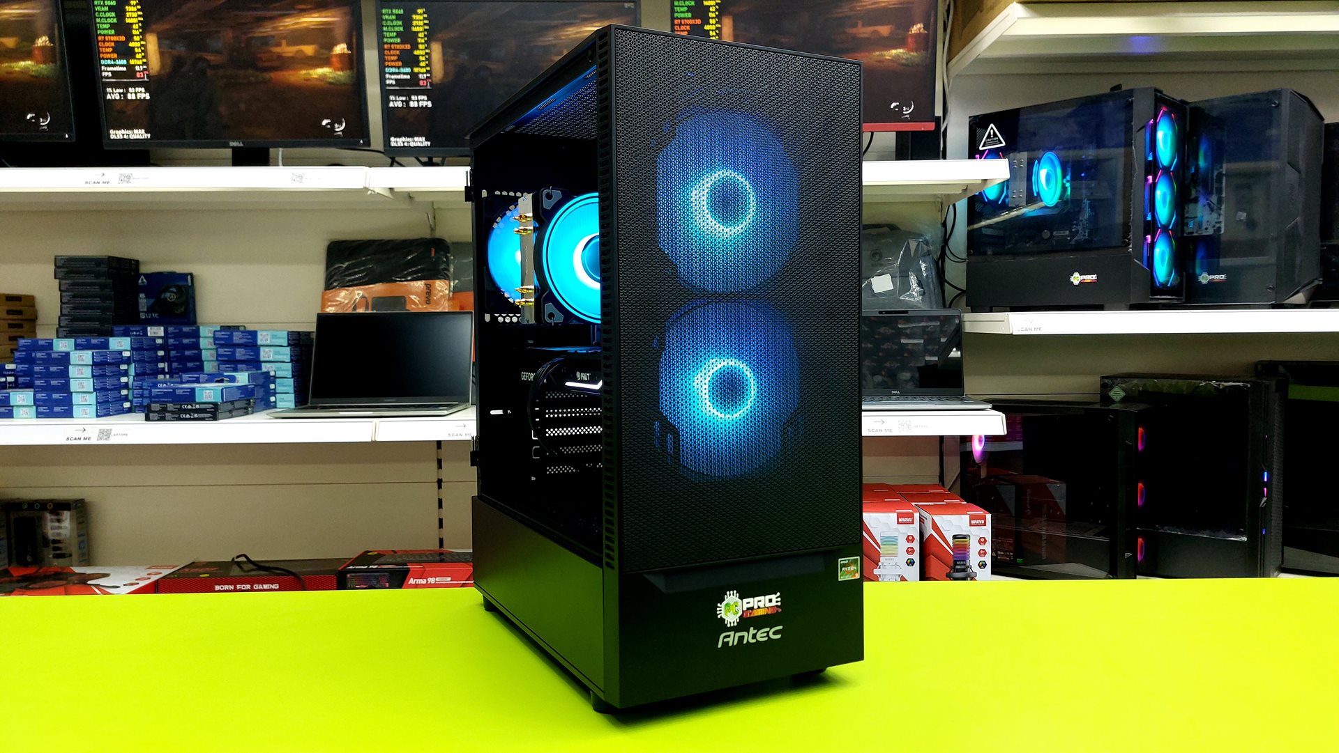 Antec NX 410 black (2) New Custom Pro Gaming PC / Ryzen 5 7600X 5.30GHz / 16GB RAM / 1TB NVMe / Multi Choice Graphics - Image 1