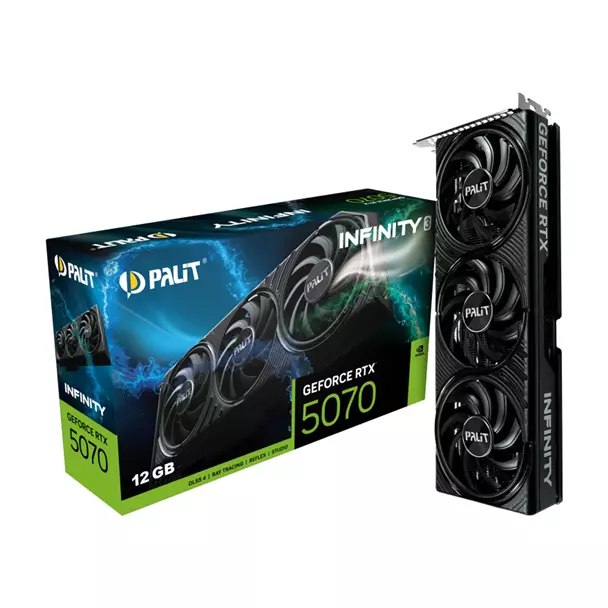 Palit GeForce RTX 5070 Infinity 3 Palit GeForce RTX 5070 Infinity 3 SFF 12GB GDDR7 - Image 1