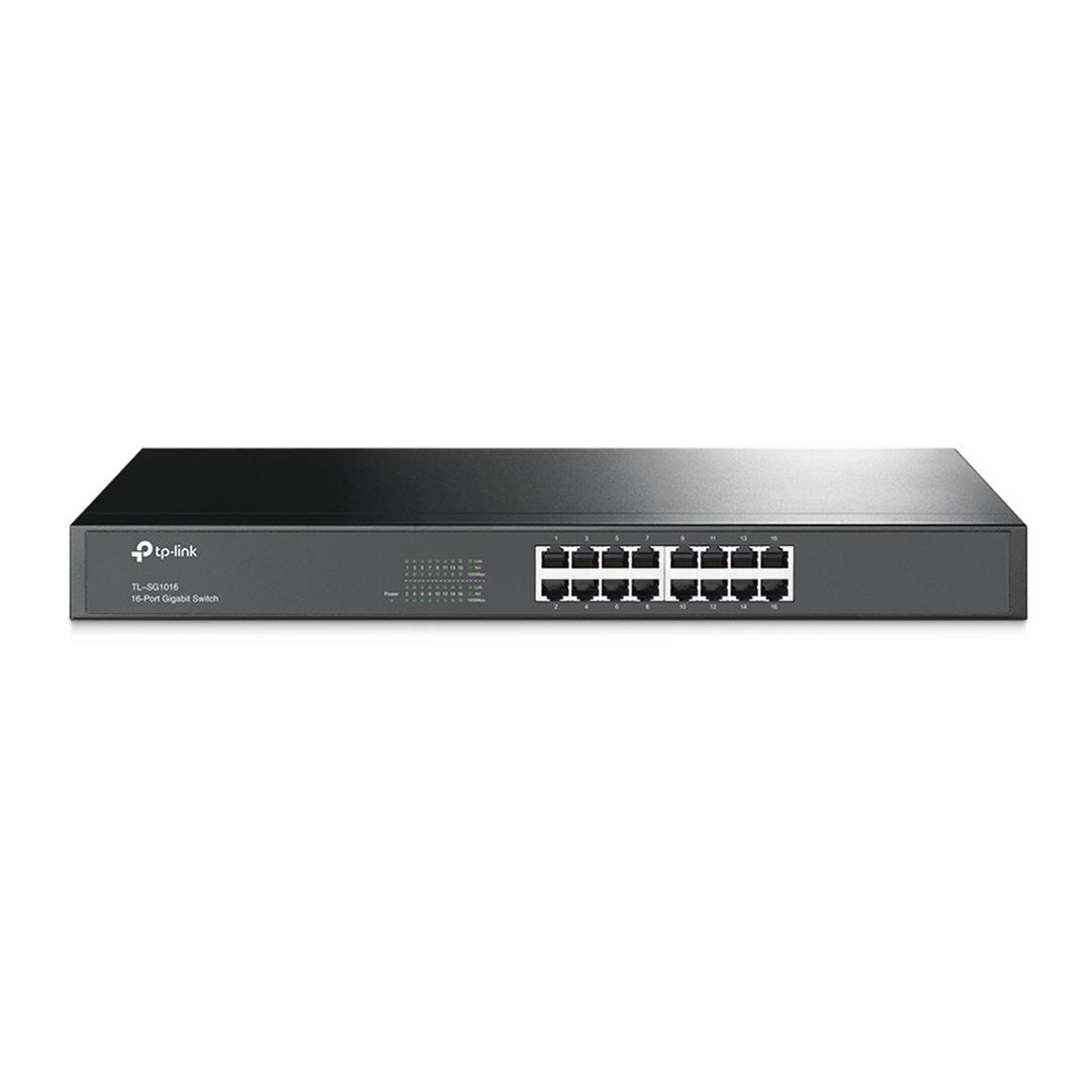 TP-Link TL-SG1016 TP-Link TL-SG1016 16-Port Metal Gigabit Rackmount Network Switch - Image 1