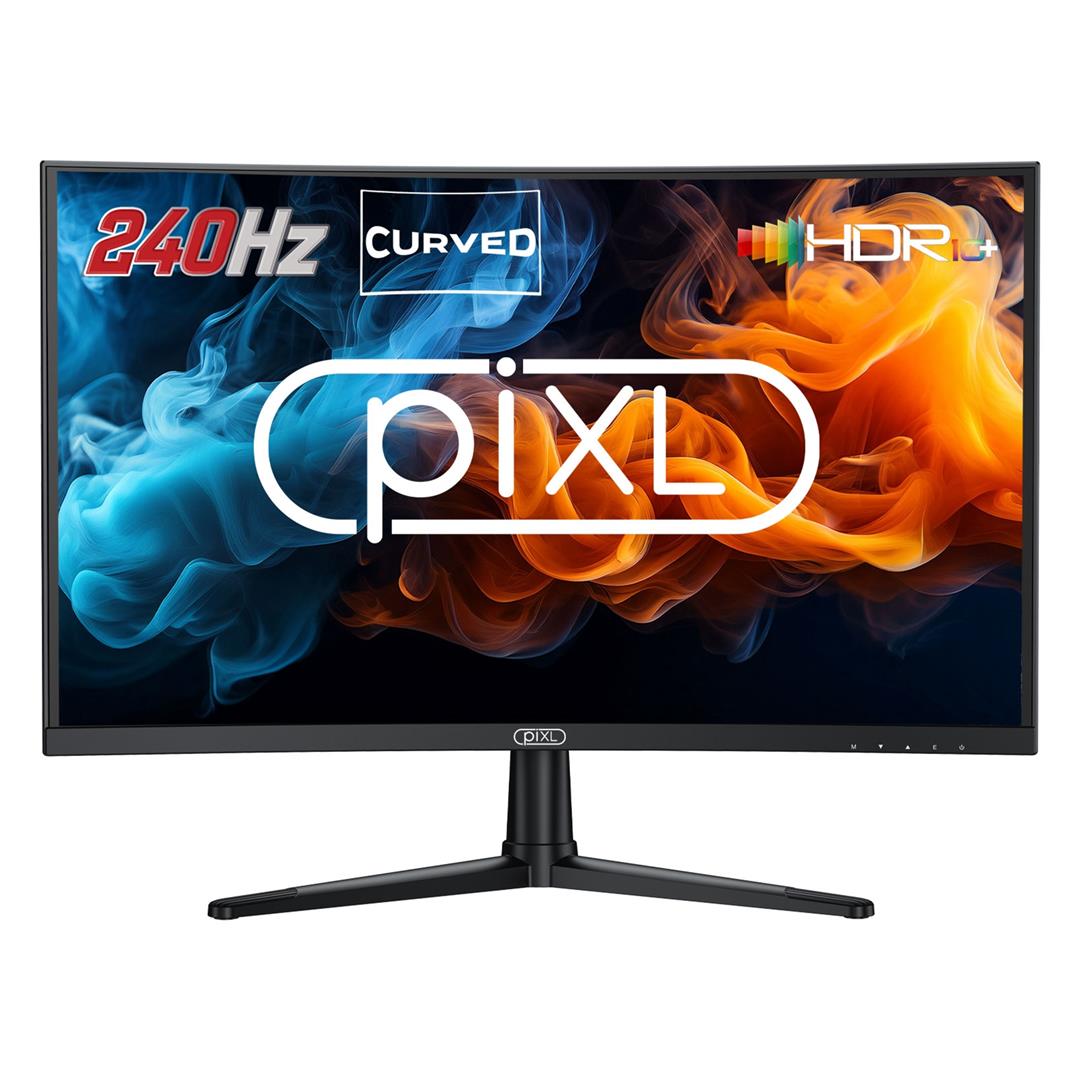 piXL PX27CC301B 27 Inch piXL 27 Inch 240Hz HDR 10+ Full HD Curved Gaming Monitor, 1ms, HDR 10+, PX27CC301B - Image 1