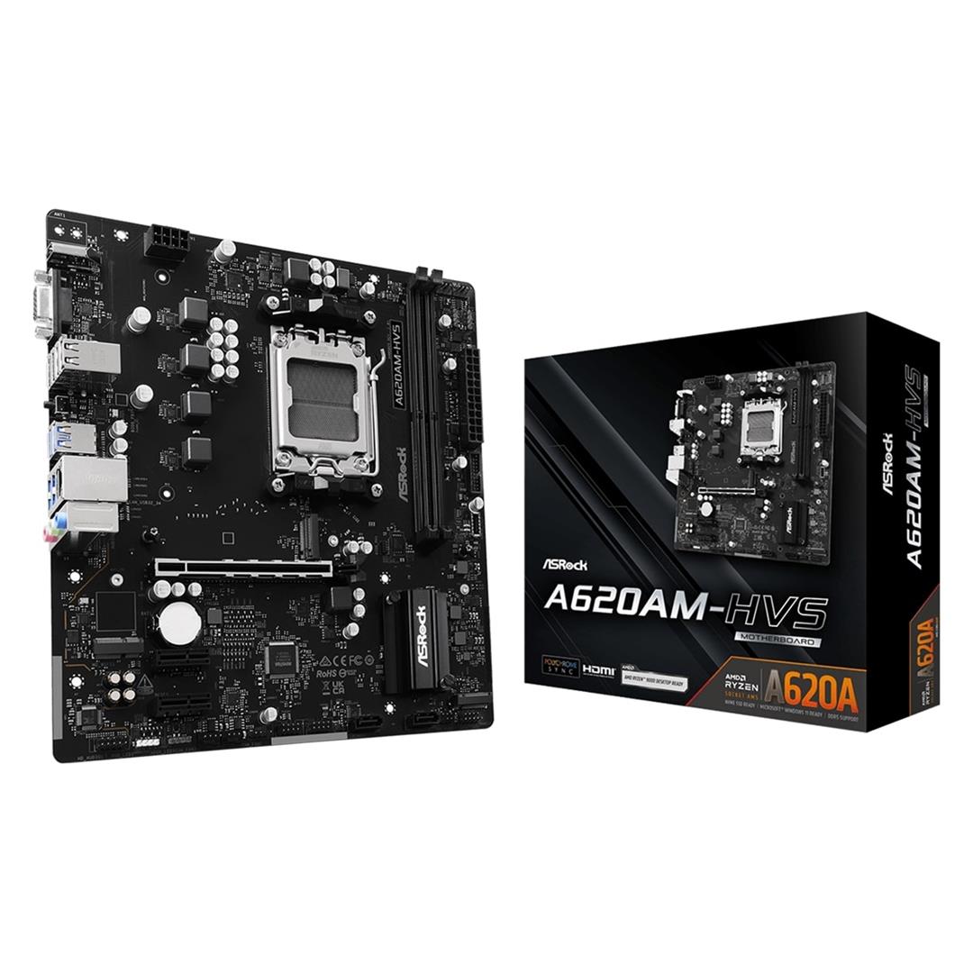 ASRock A620AM-HVS ASRock A620AM-HVS AM5 Socket - Image 1