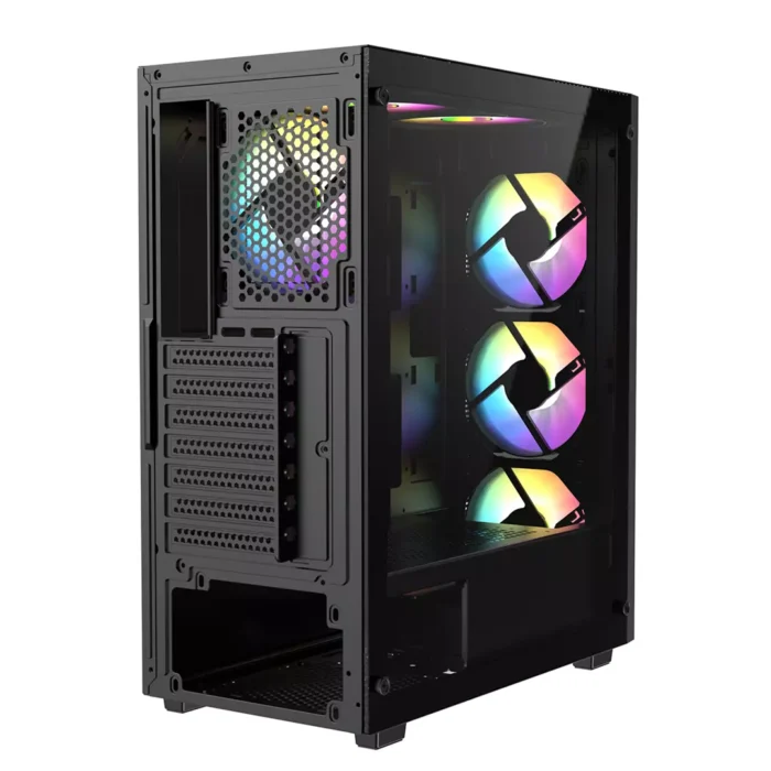 CiT Destroyer Mid Tower Case wih 6 x ARGB Fans - Image 3