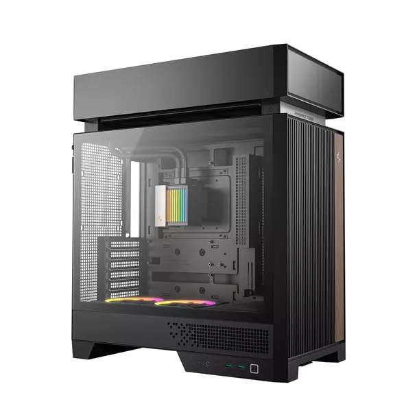 DeepCool CL6600 0 DeepCool CL6600 ARGB Modular Split-Chamber Mid-Tower ATX Case, Pre-installed 360mm ARGB Liquid Cooler, Mini-ITX/Mico-ATX/ATX - Image 1