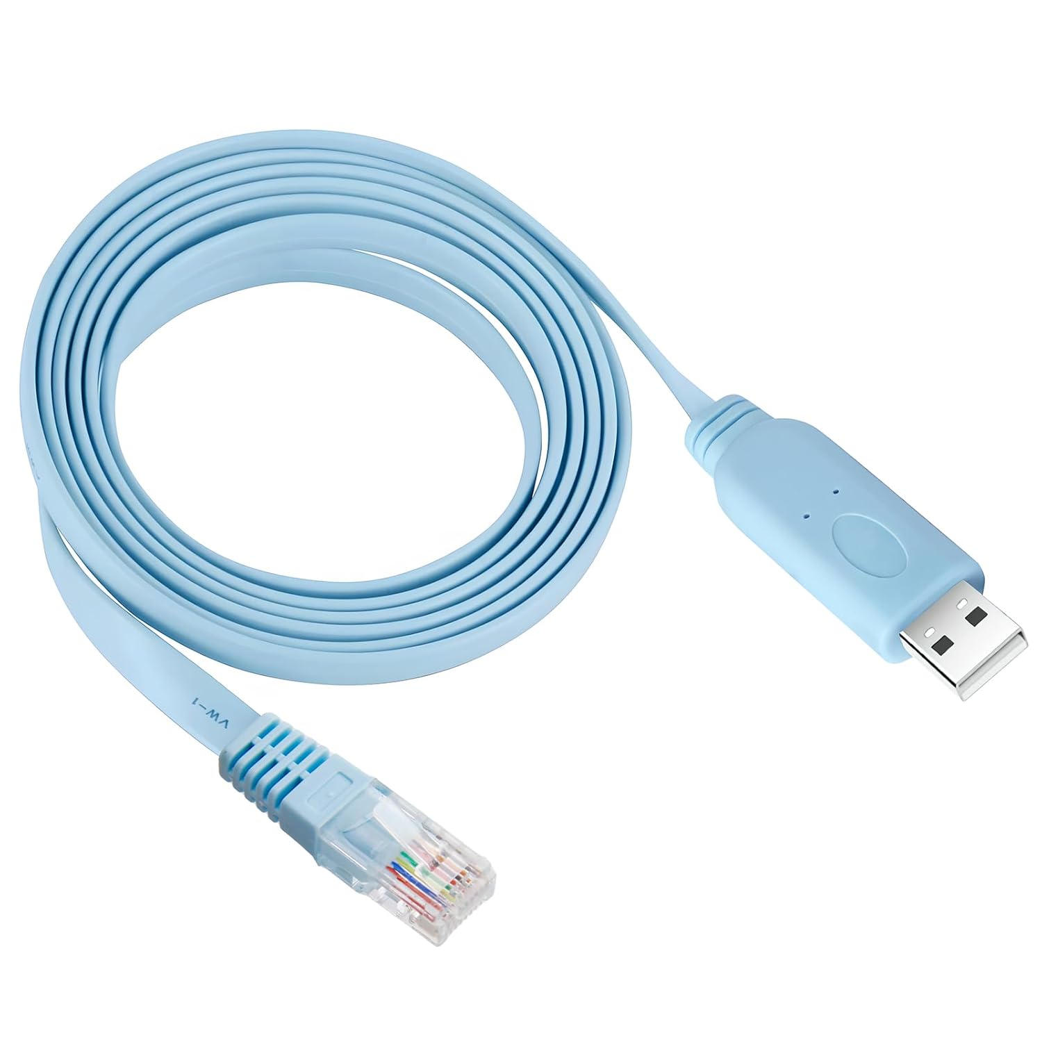 USB to RJ45 RJ45 to USB Network Console Cable Adapter Converter for Cisco Switch Router, 1.8m - Image 1