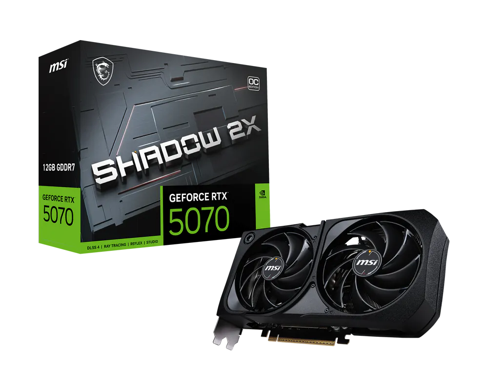 MSI RTX 5070 MSI RTX 5070 12G SHADOW 2X OC - Image 1