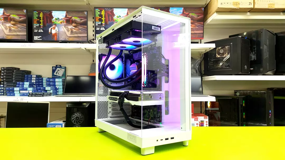NZXT H6 Flow White (6) Refurbished NZXT Desktop Intel i7 12700K 5.0GHz/ 16GB DDR4 / 1TB NVMe / Multi Choice Graphics - Image 1